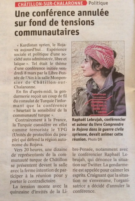 article du journal LE PROGRES du 14 mars