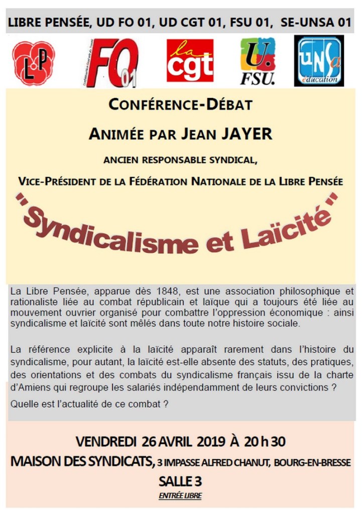 syndicalismeetlaïcité